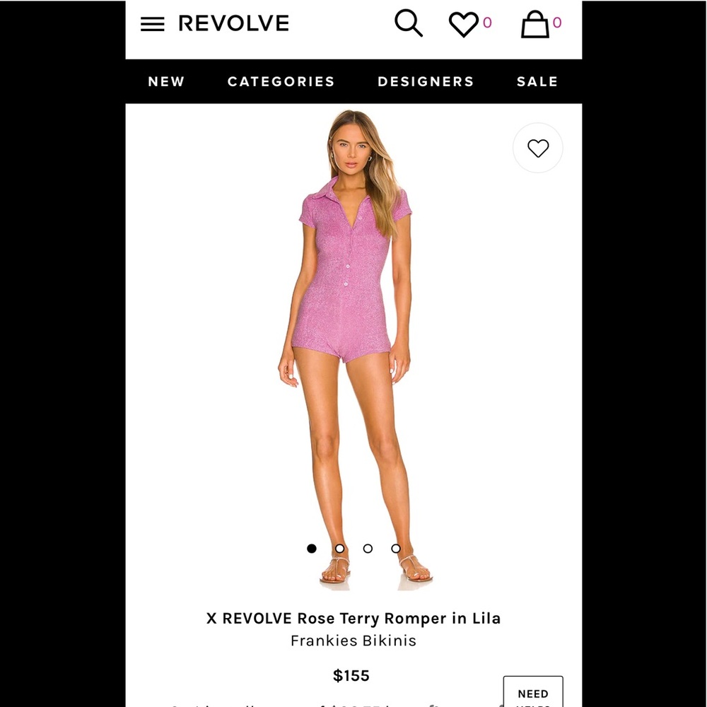 Frankie’s Bikini Striped Terry Romper